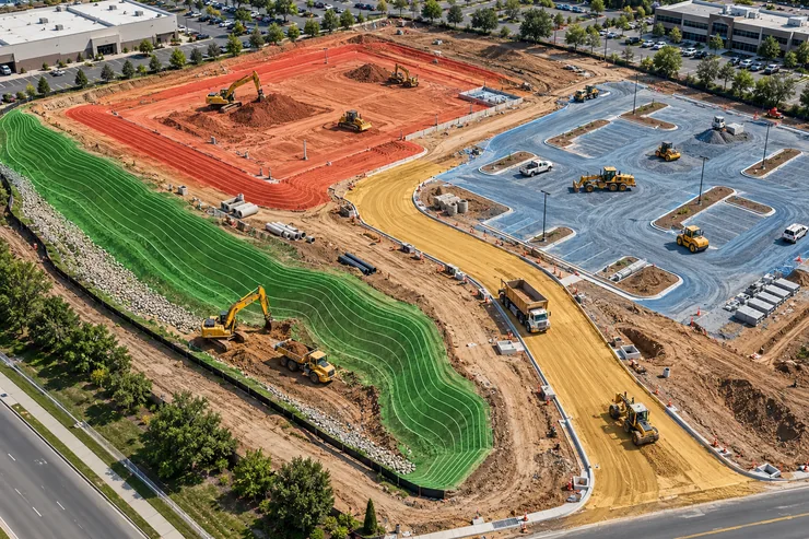Commercial Dirt Work Estimating Software: One Site, Four Different Jobs