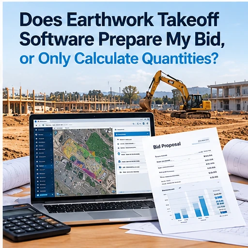 Does Earthwork Takeoff Software Prepare My Bid, or Only Calculate Quantities?